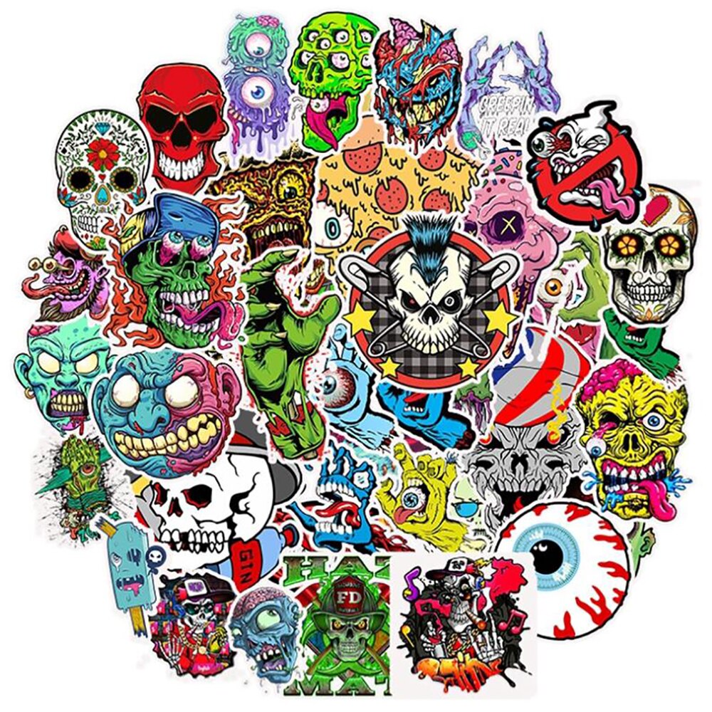 Skateboard Sticker Pack 2 (50pcs) – StickerBomb.com